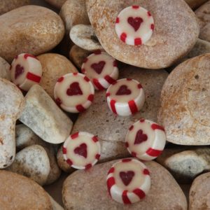 Heart Disc Cut Sweets Pack of ±4300 per pack
