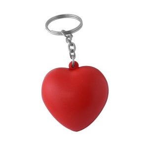 Heart Stress Ball Keyring